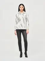 Joseph Ribkoff Cowl neck abstract sweater