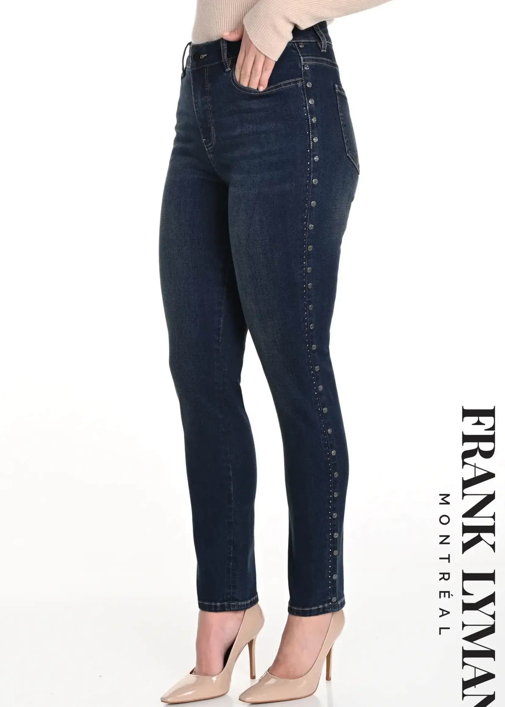 Frank Lyman Side embellished skinny jean