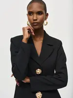 Joseph Ribkoff Fitted blazer w/ gold exquisite buttons