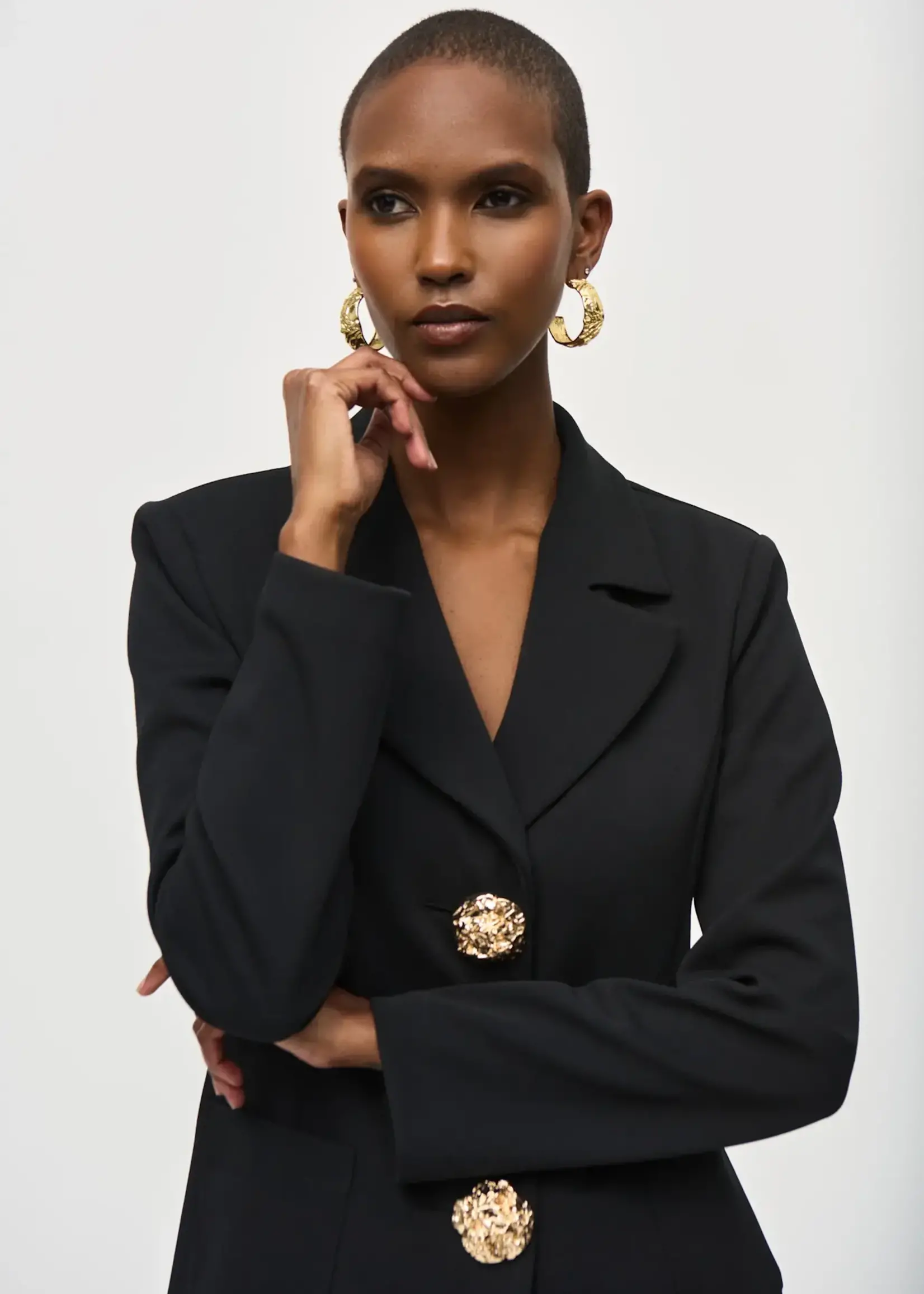 Joseph Ribkoff Fitted blazer w/ gold exquisite buttons