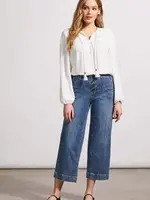 Tribal Elastic cuff pheasant blouse