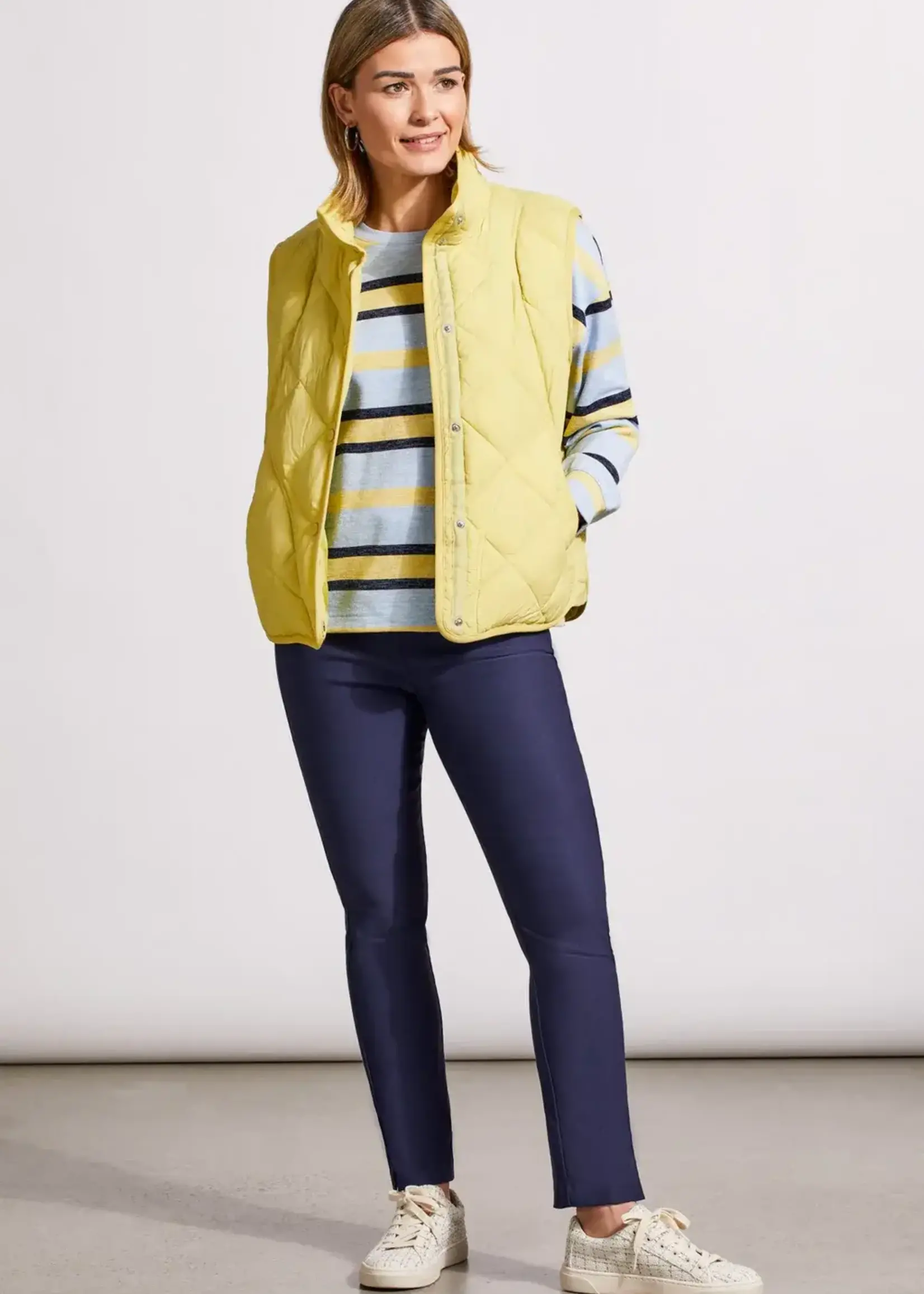 Tribal Quilted puffer a-line vest