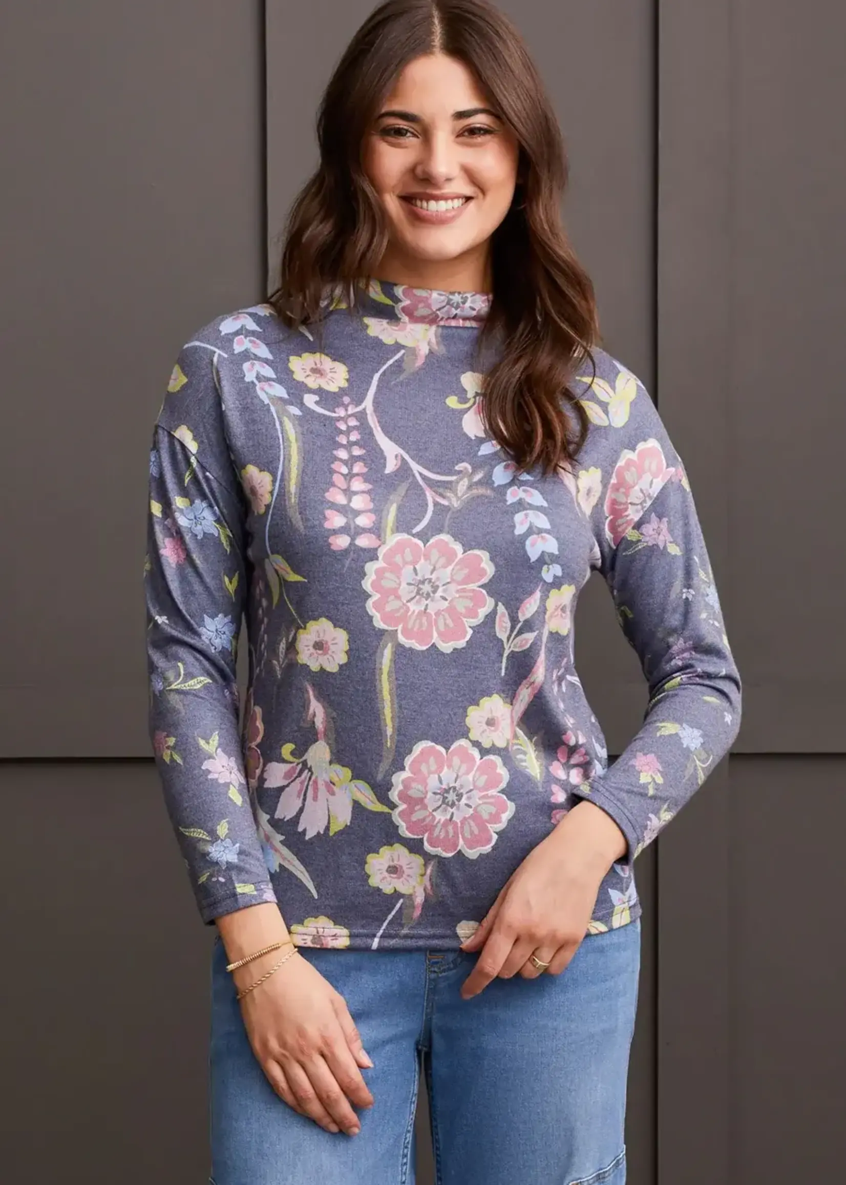 Tribal Drop shoulder printed top