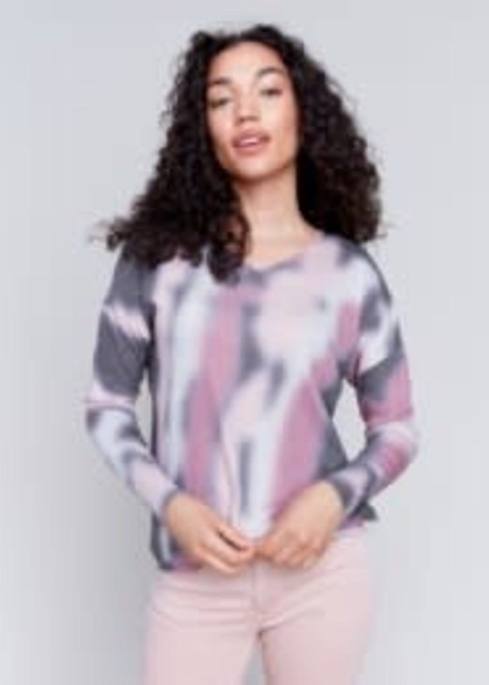 Charlie B Drop shoulder printed top