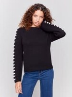Charlie B Shoulder stitch detail sweater