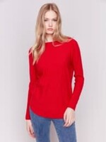 Charlie B Cuff lace up detail sweater