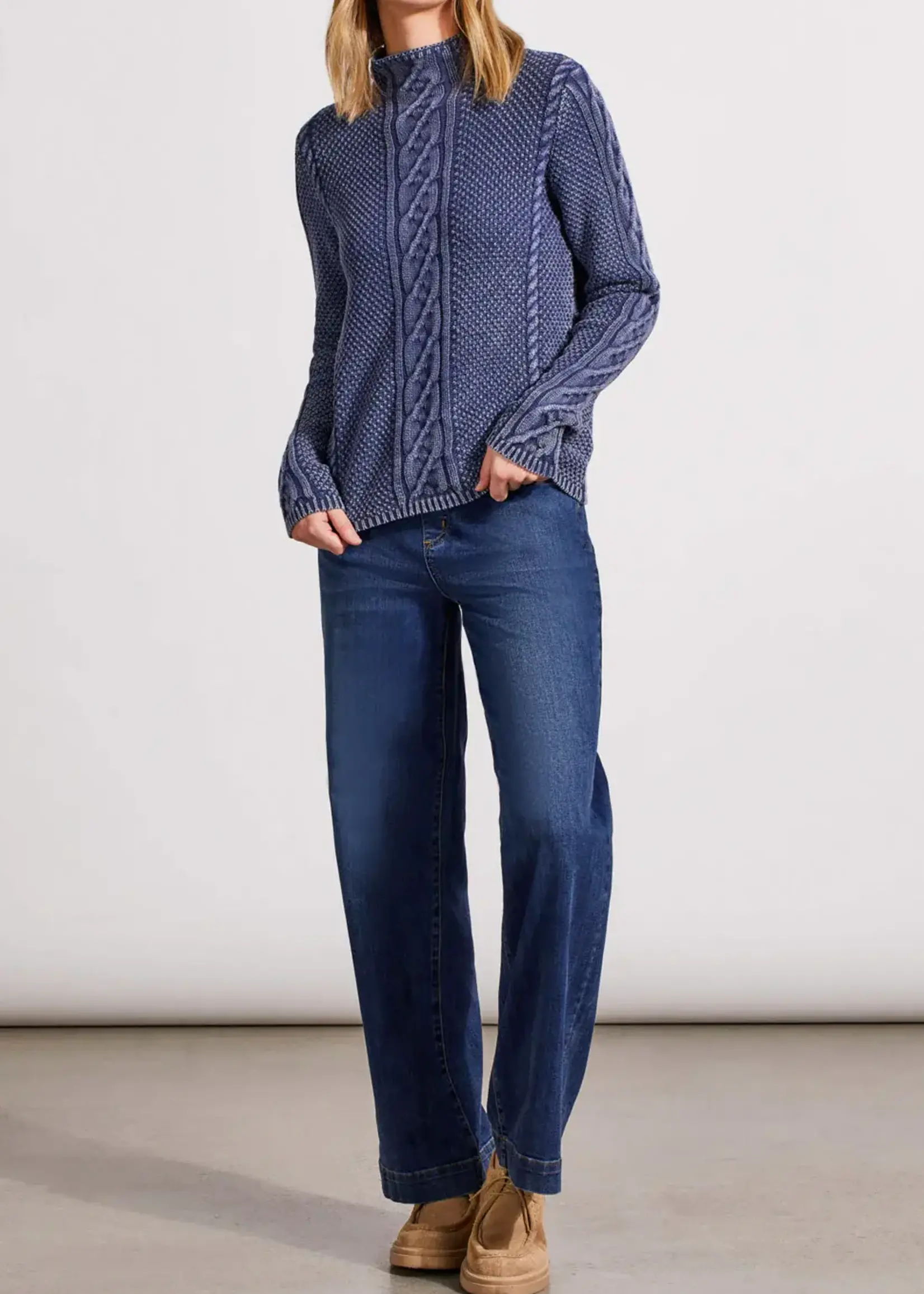 Tribal Vintage wash cable funnel neck