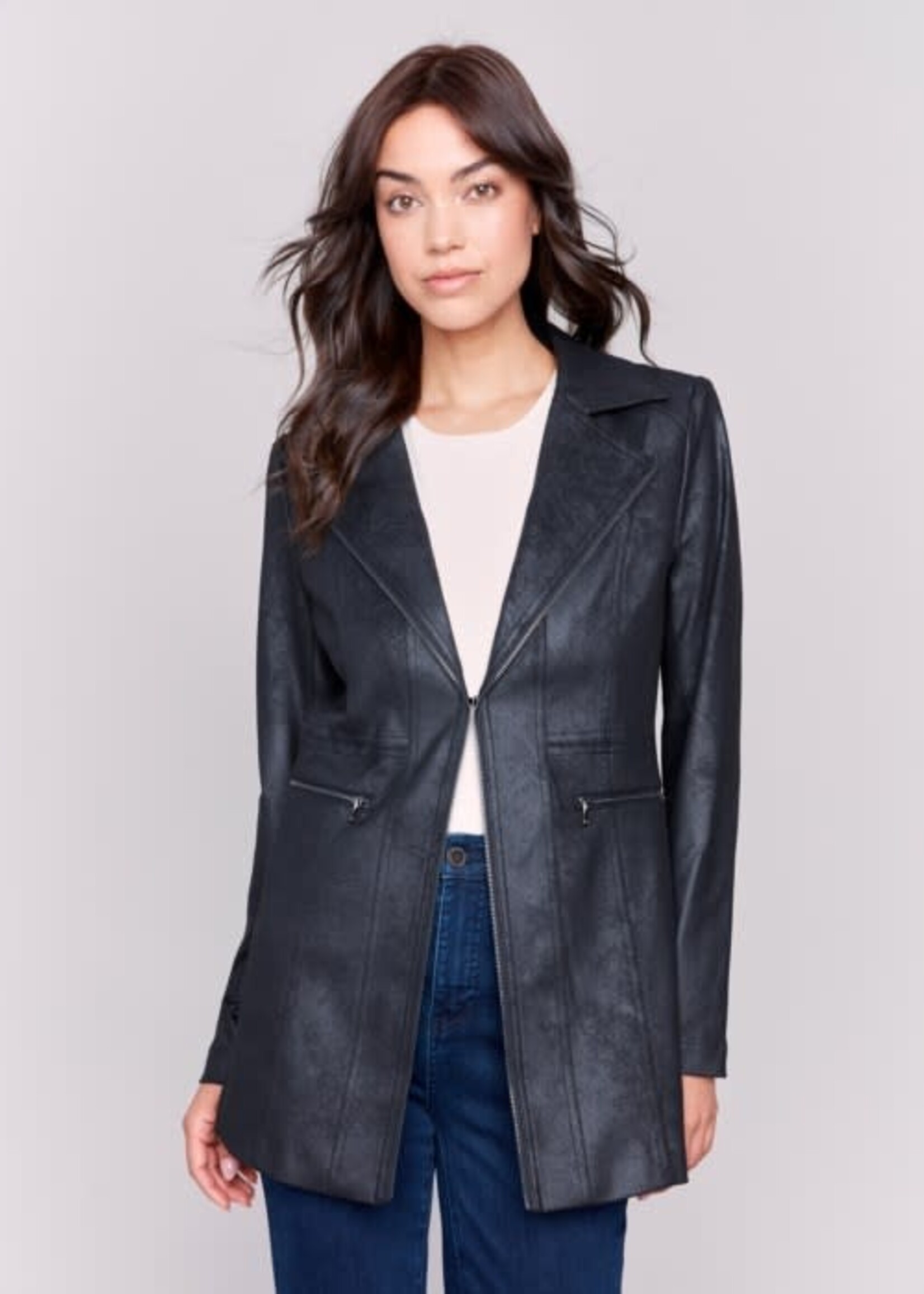 Charlie B Vintage faux suede jacket