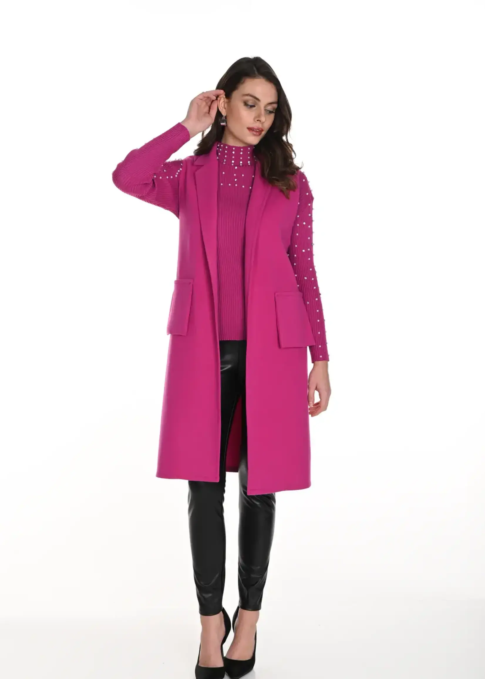 Frank Lyman Long cardigan vest