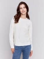 Charlie B Embroidered floral sweater