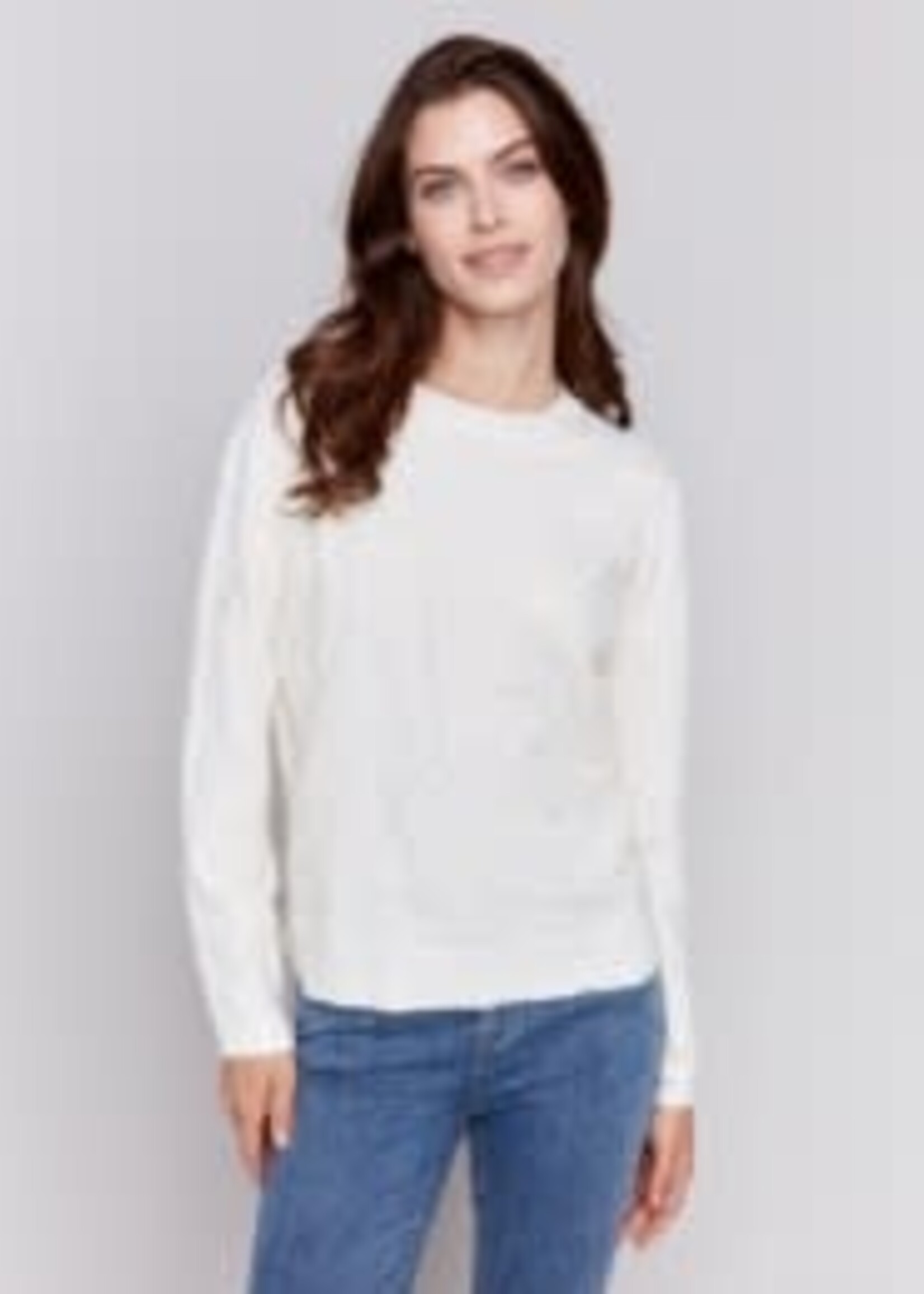 Charlie B Embroidered floral sweater