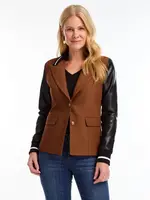 French Dressing Jeans Mixed media blazer