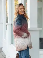 French Dressing Jeans Quilted ombre jacket