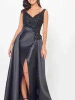 Cameron Blake Removable over- skirt evening gown
