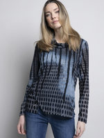Picadilly Printed cowl neck sweater
