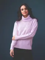 Elena Wang Subtle scattered embellished turtle neck
