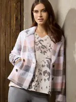 Picadilly Plaid knit double breasted jkt