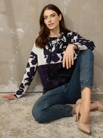 Picadilly Embroidered scallop hem jean