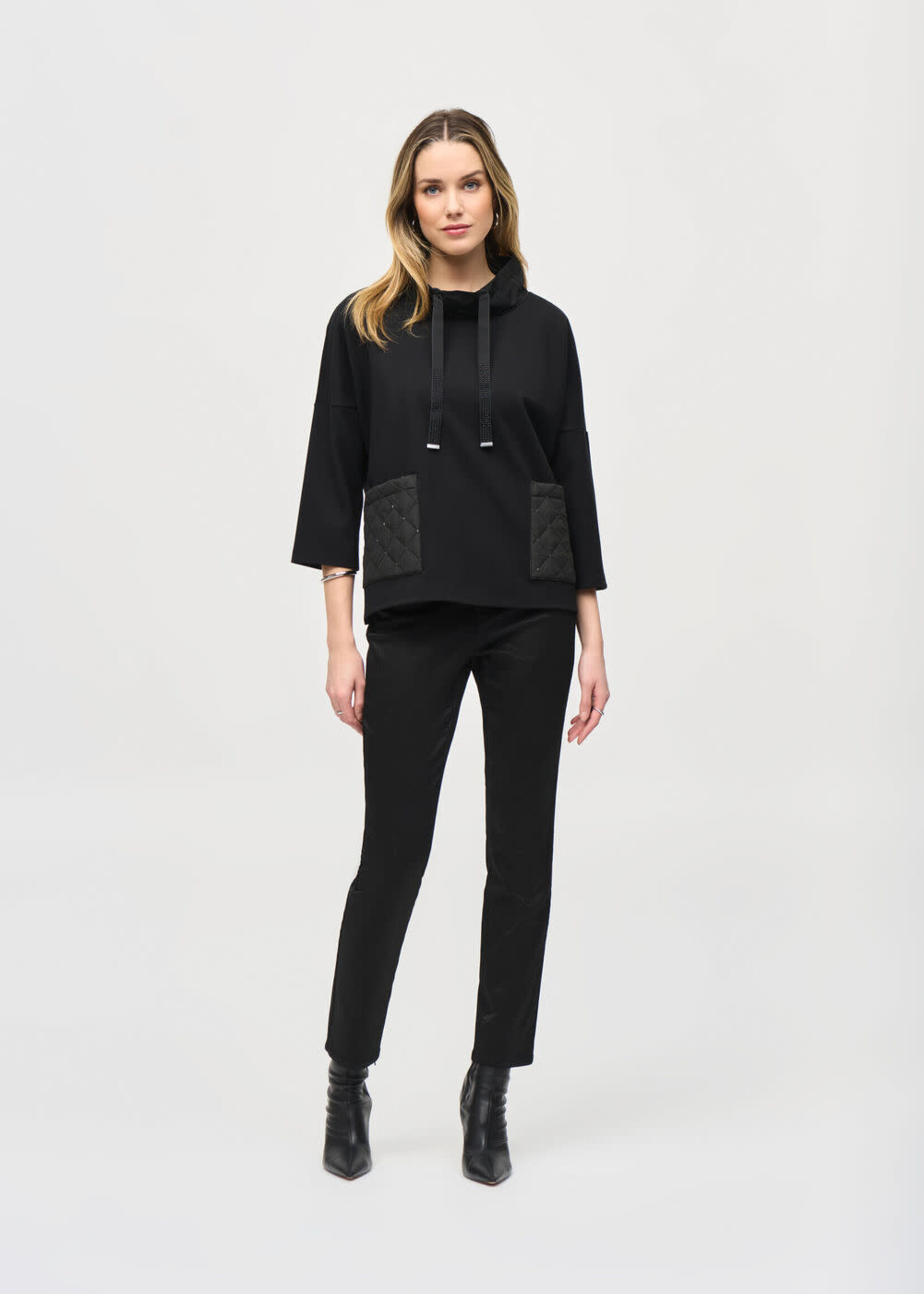 Joseph Ribkoff Cowl collar boxy sweater