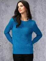 Alison Sheri Cotton weaved sweater