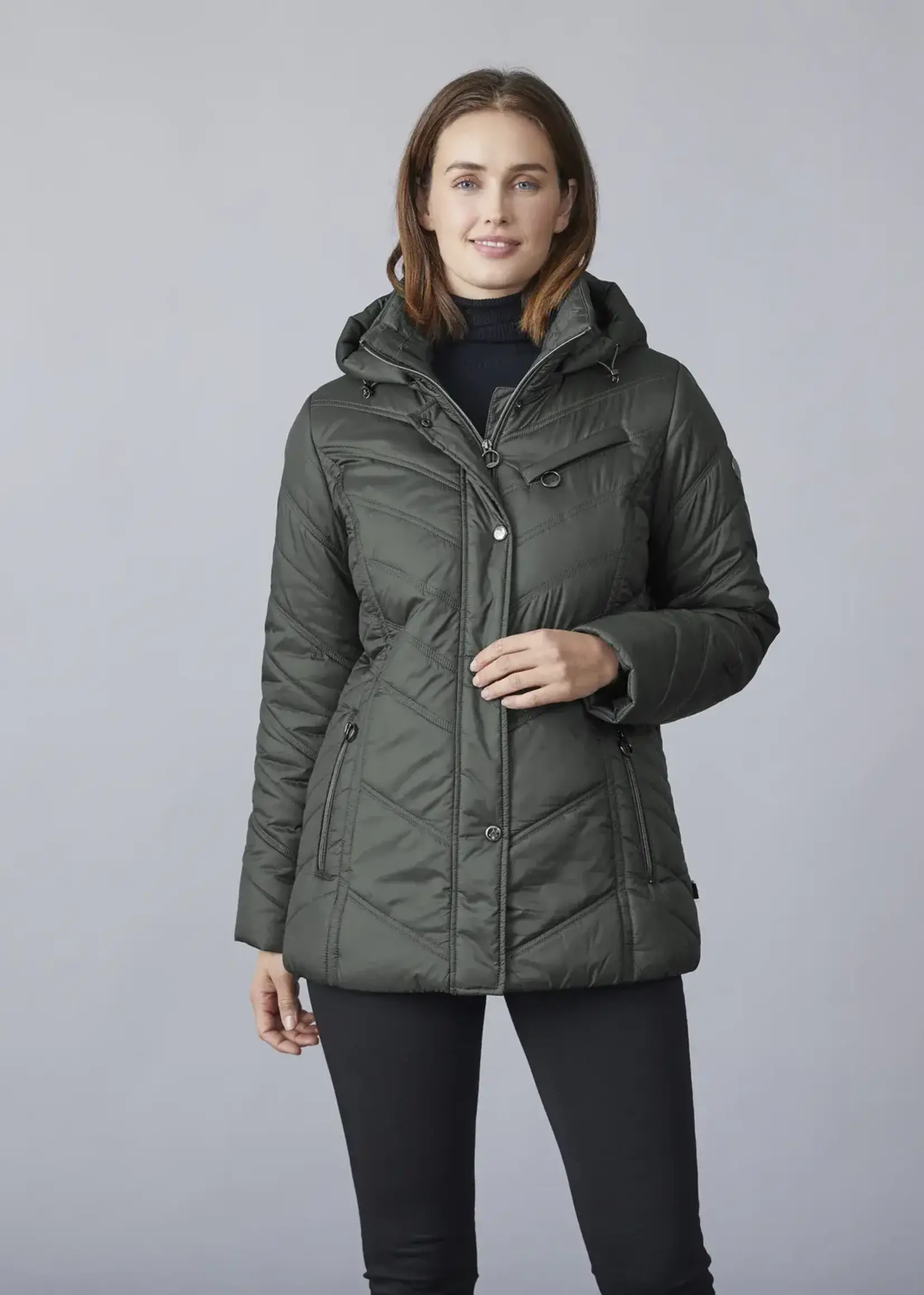 Junge Quilted jacket w/ detachable hood