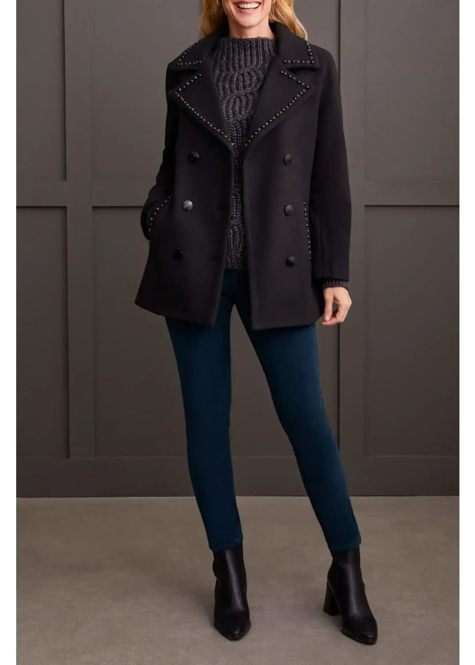 Tribal Notch collar /w embellished bead trim
