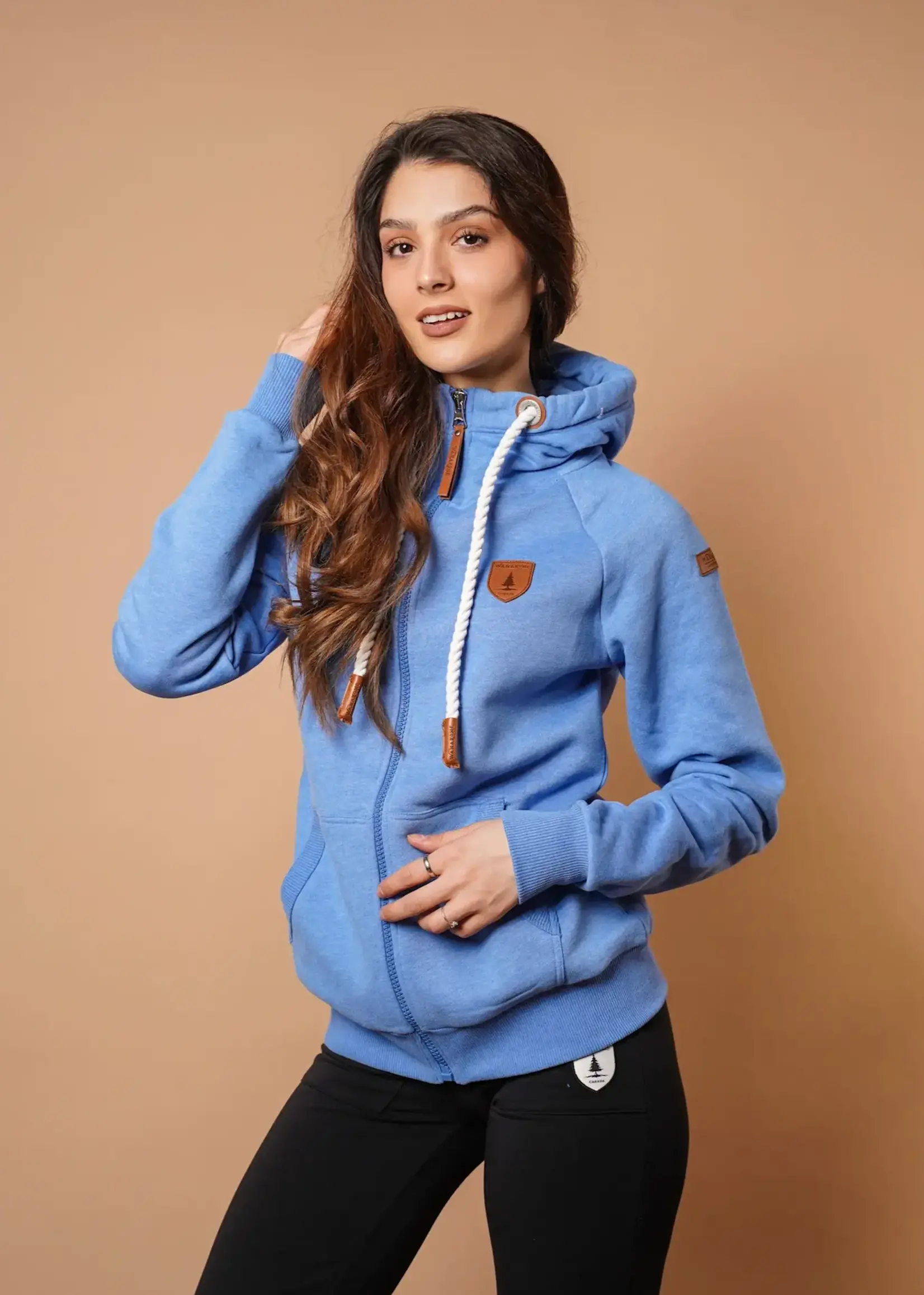 Wanakome Hera/ Cord full zip hoodie