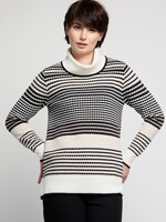 Atelier Print knit turtle neck