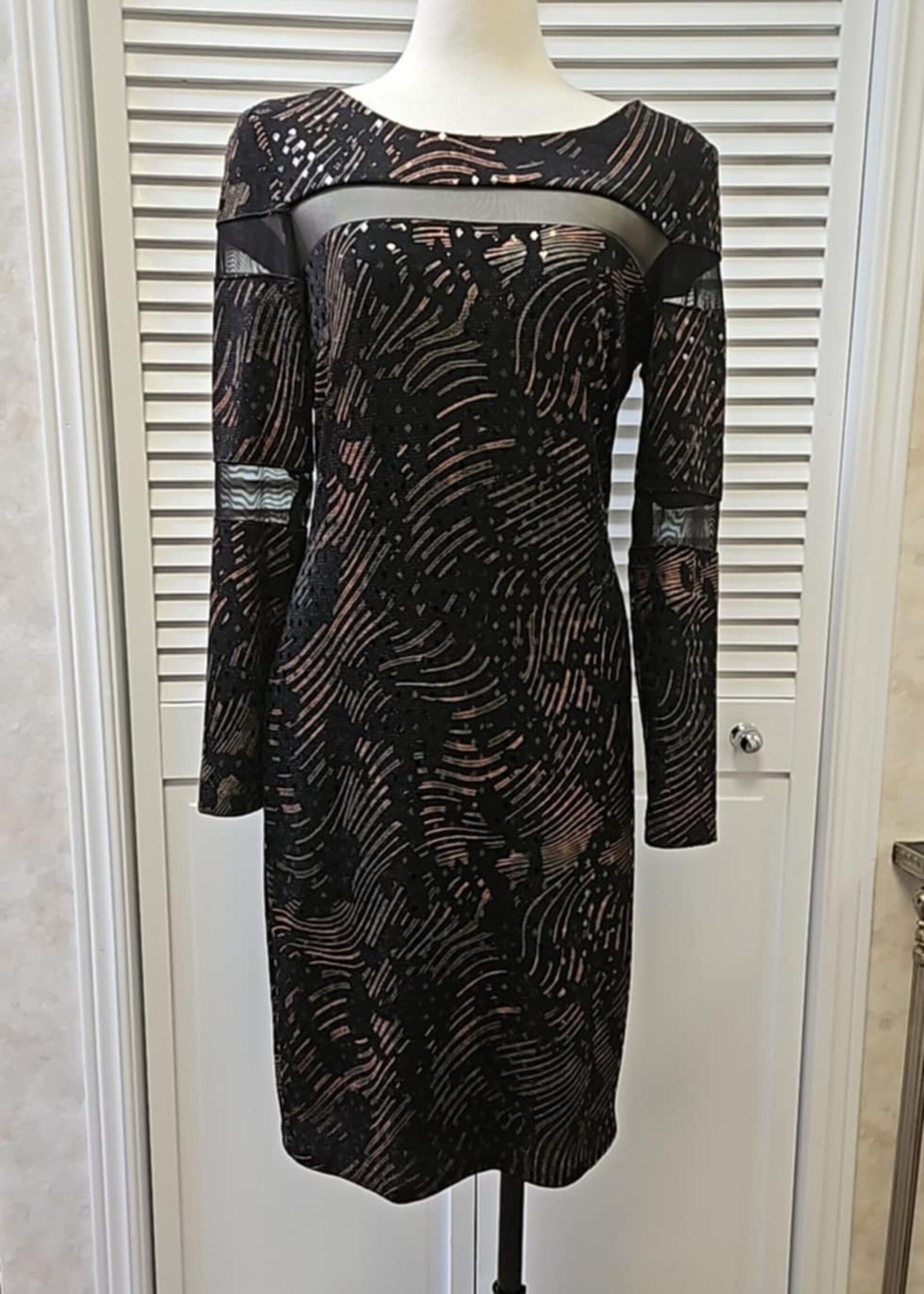 Frank Lyman Fully embellished midi dress