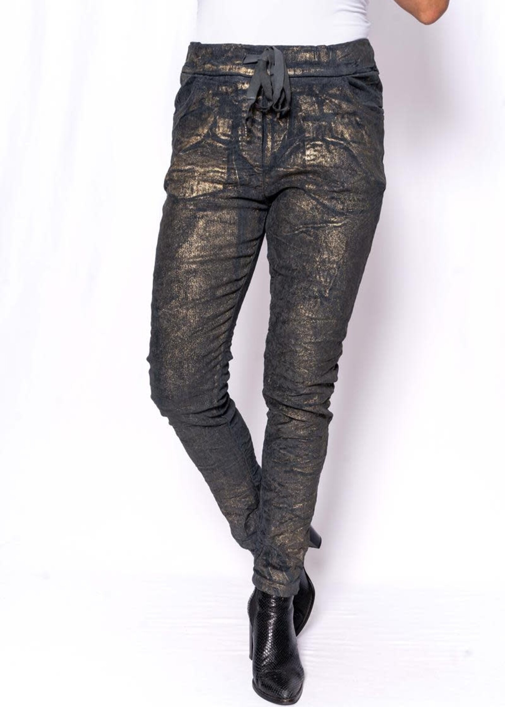 Eternelle Metalic crinkle jogger