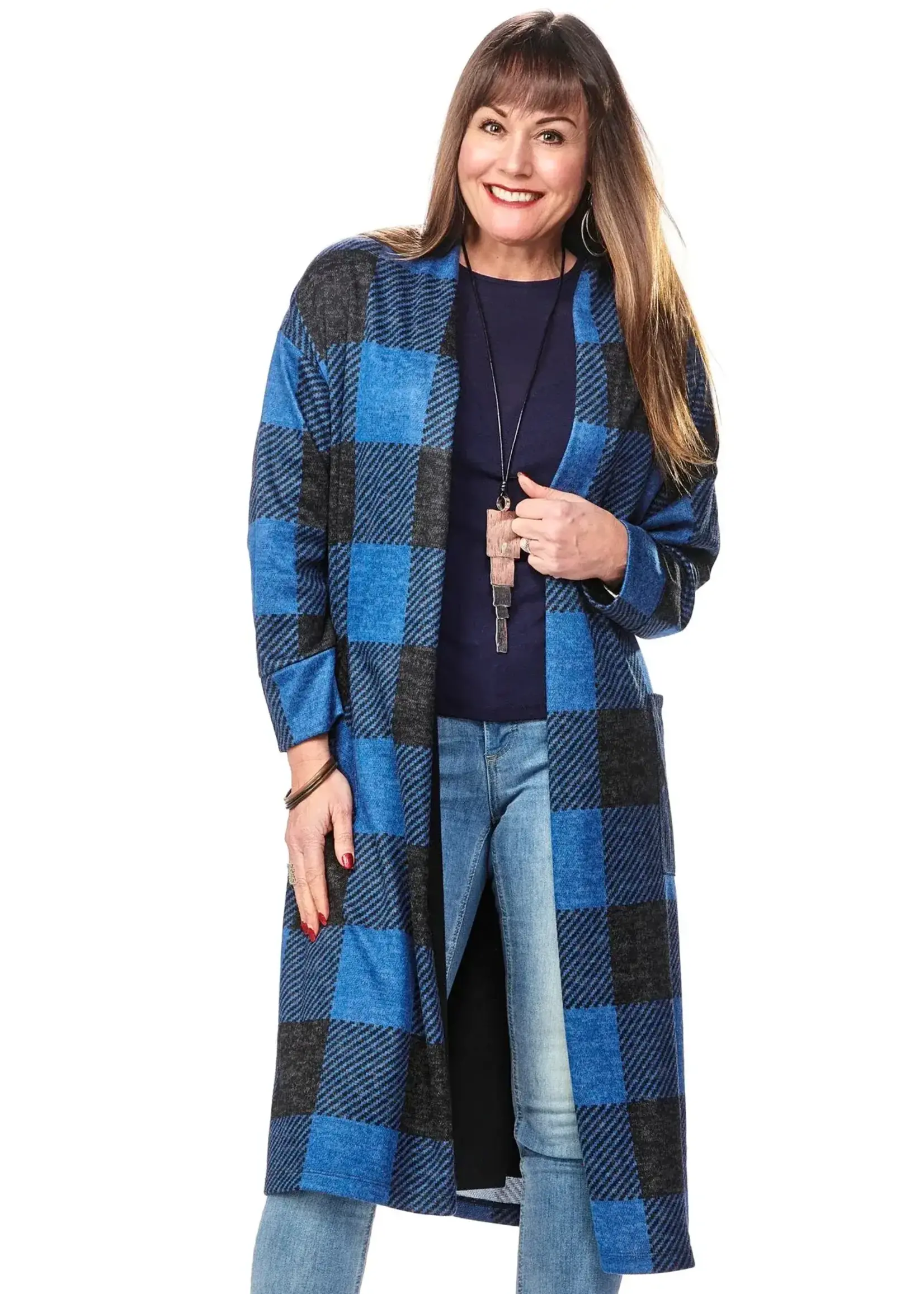 RAPZ Rapz plaid shacket