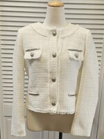 Joseph Ribkoff Tweed jacket with silver details295.00