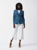 Joseph Ribkoff Stretch denim double breasted blazer