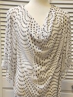 Joseph Ribkoff Chiffon print tunic blouse w/ high-low hem