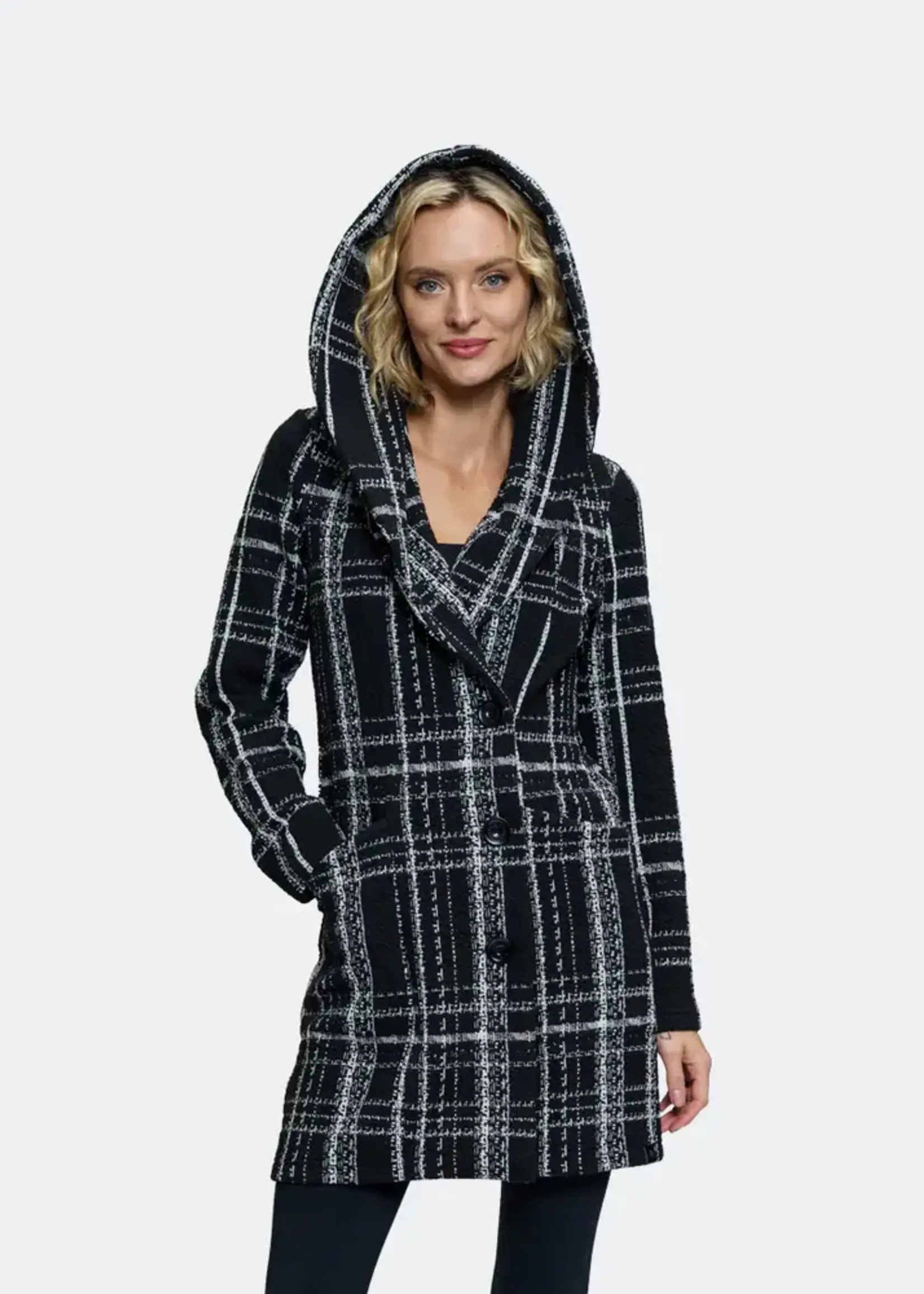 Tonia Debellis Double breasted shawl collar jkt