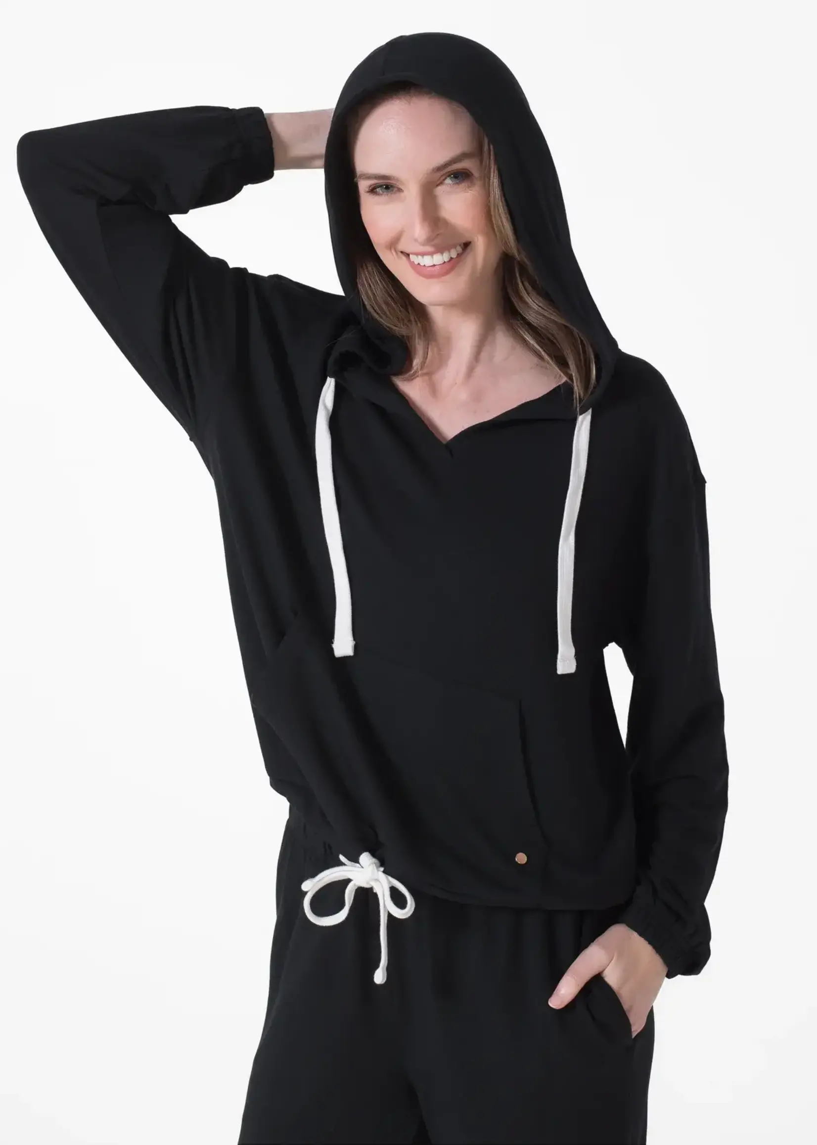 Latte Love Luxury v-neck hoodie