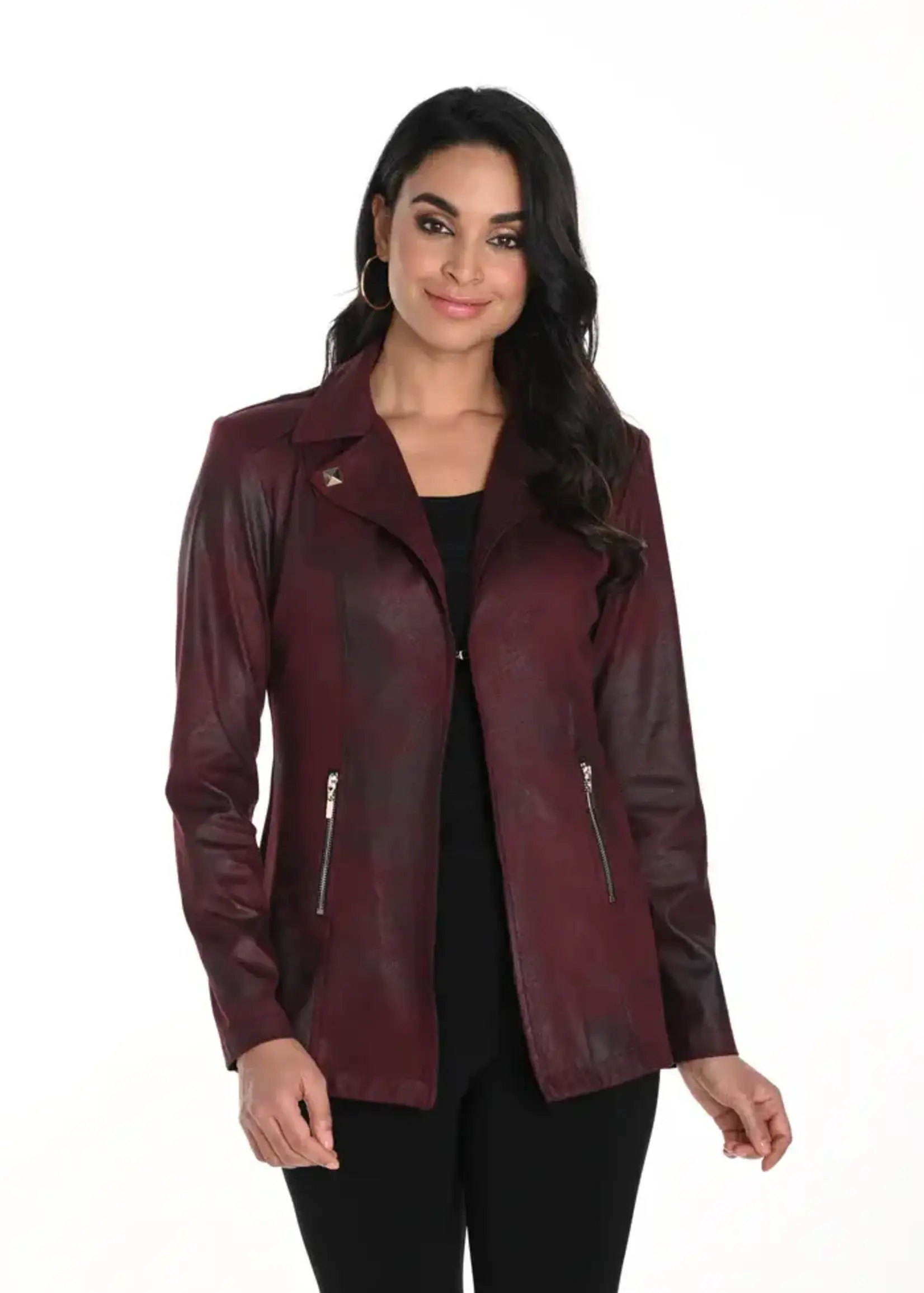 Frank Lyman Vintage faux long moto jkt