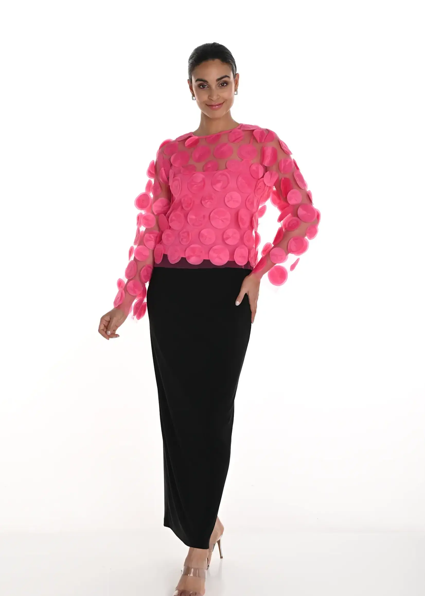 Frank Lyman Sleek long jersey skirt
