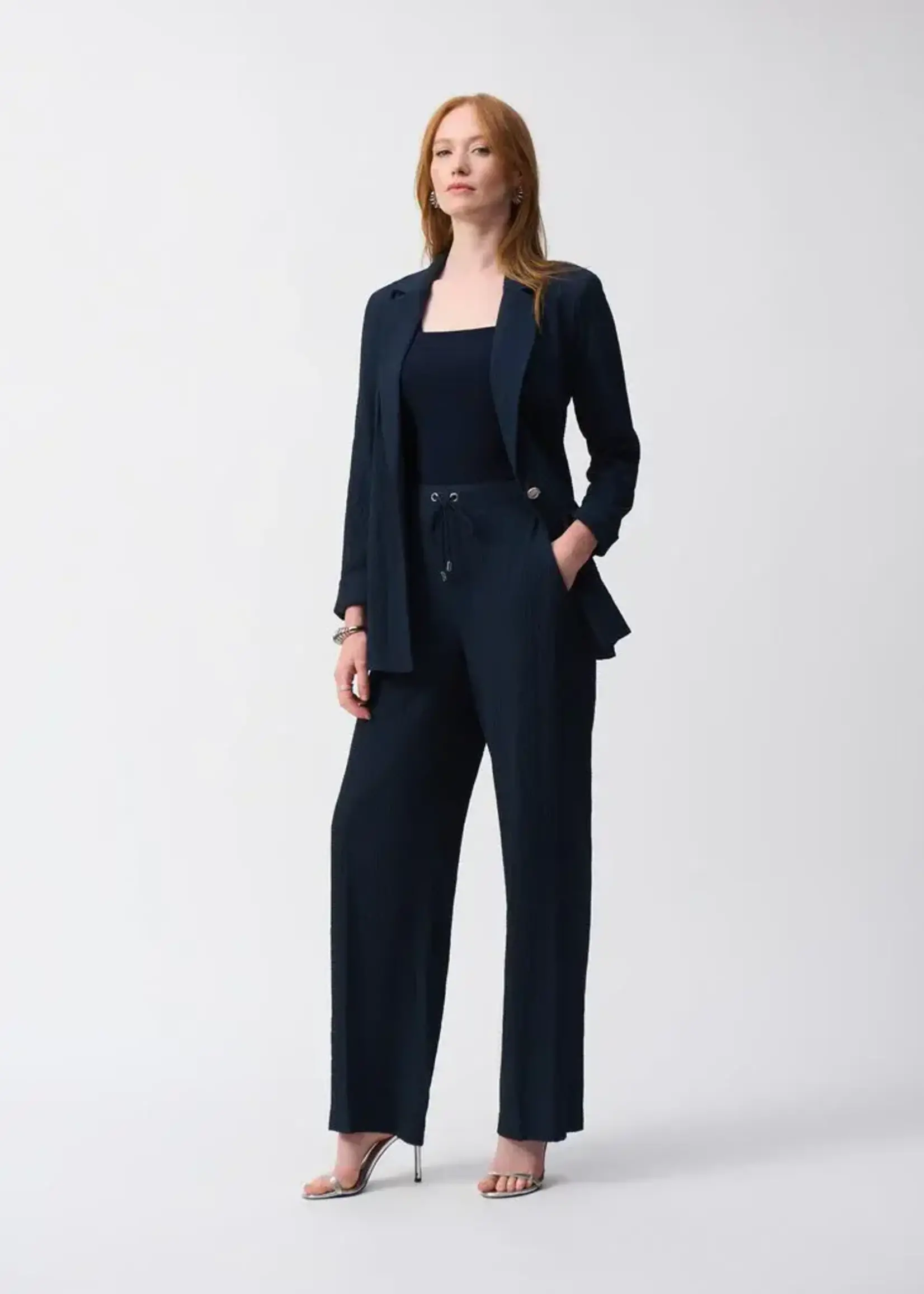 Joseph Ribkoff Seersucker wide leg pant