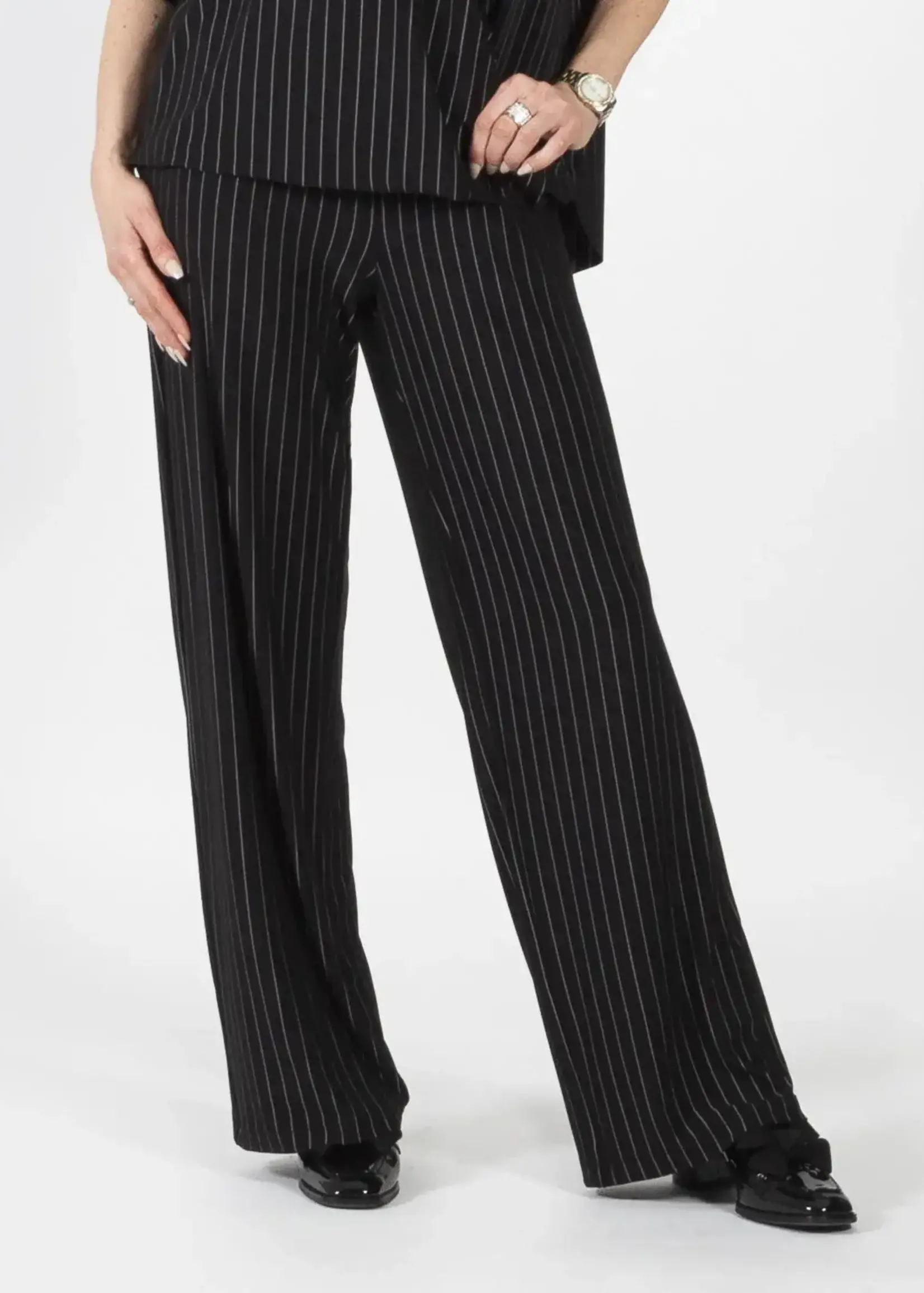 Pure Essence Wide leg pin stripe pant