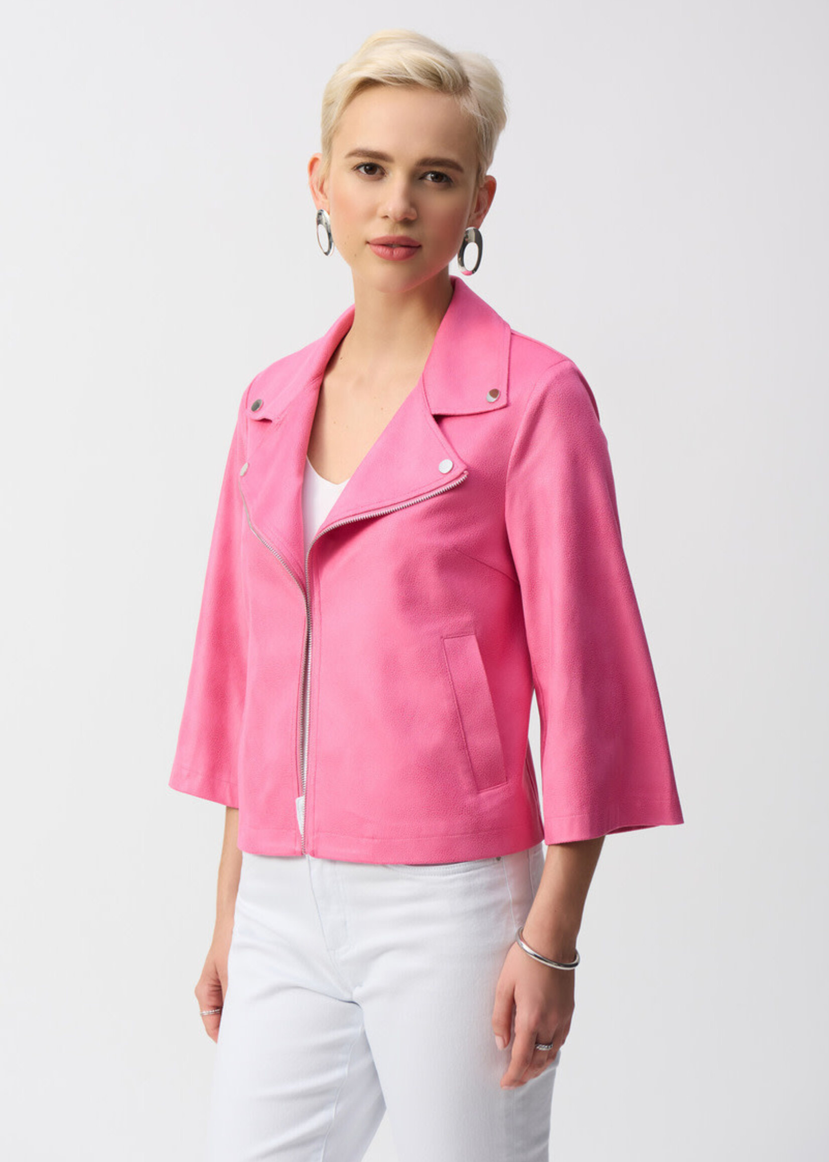 Joseph Ribkoff Faux suede swing jacket
