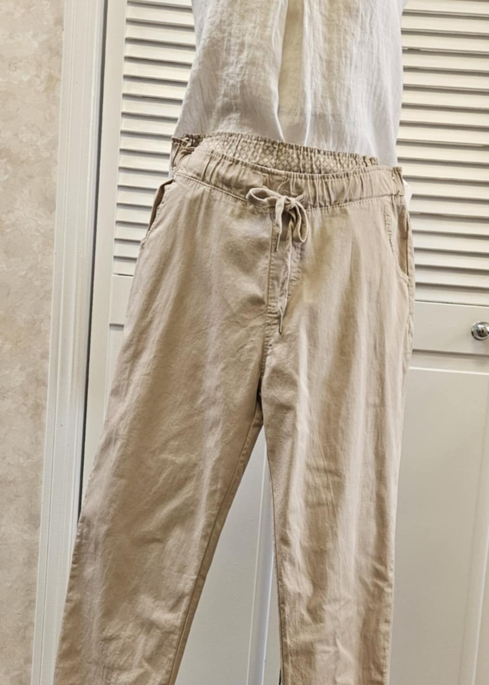 Angela Mara Drawstring jogger