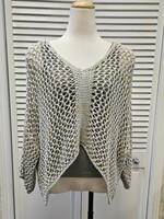 Angela Mara Crochet mesh top
