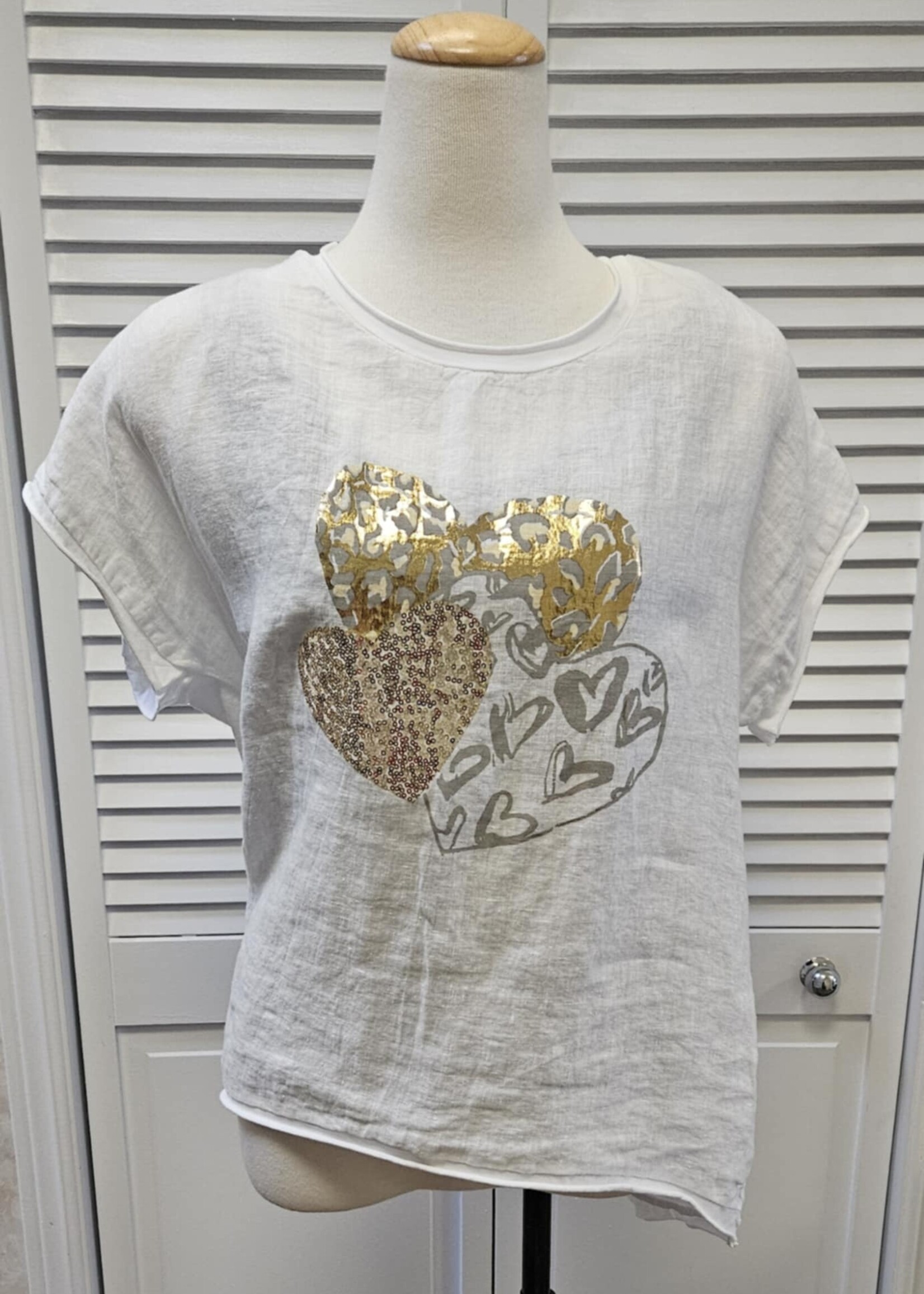 Angela Mara V-neck dolman long sleeve  top