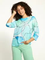 French Dressing Jeans Floral tableau 3/4 sleeve