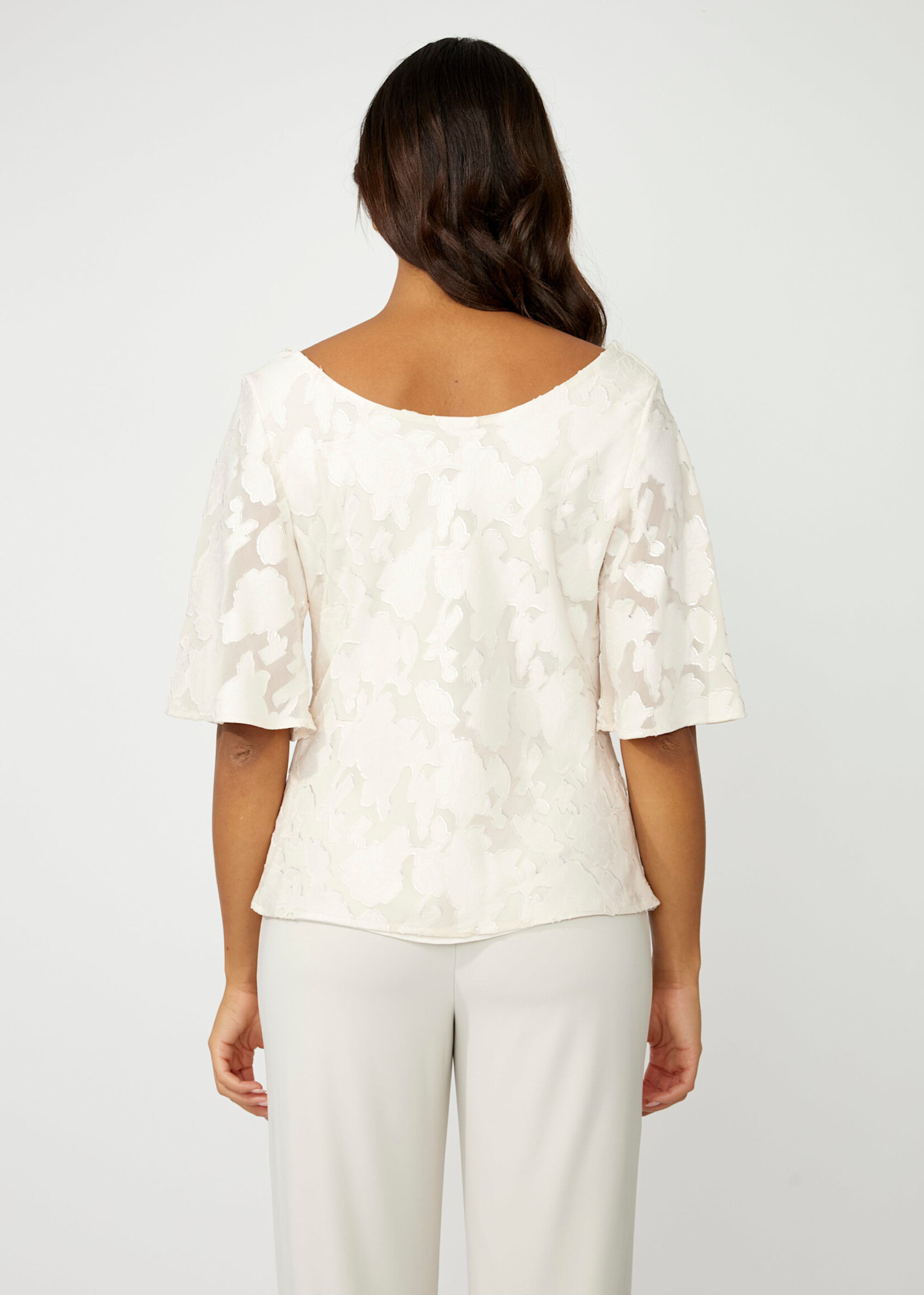 Frank Lyman 2 way wear floral cowl neck top