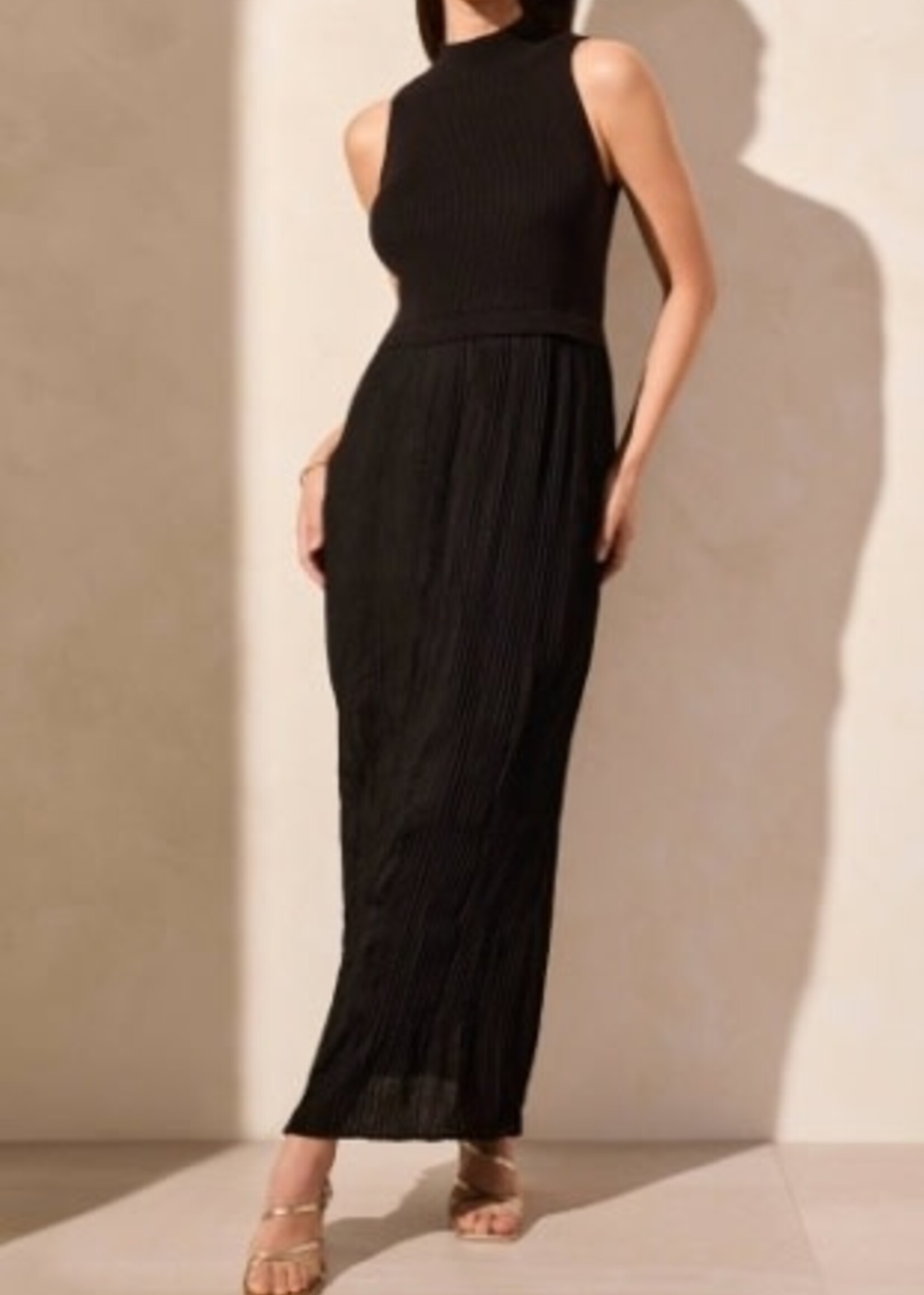 Tribal Twofer sleeveless maxi dress