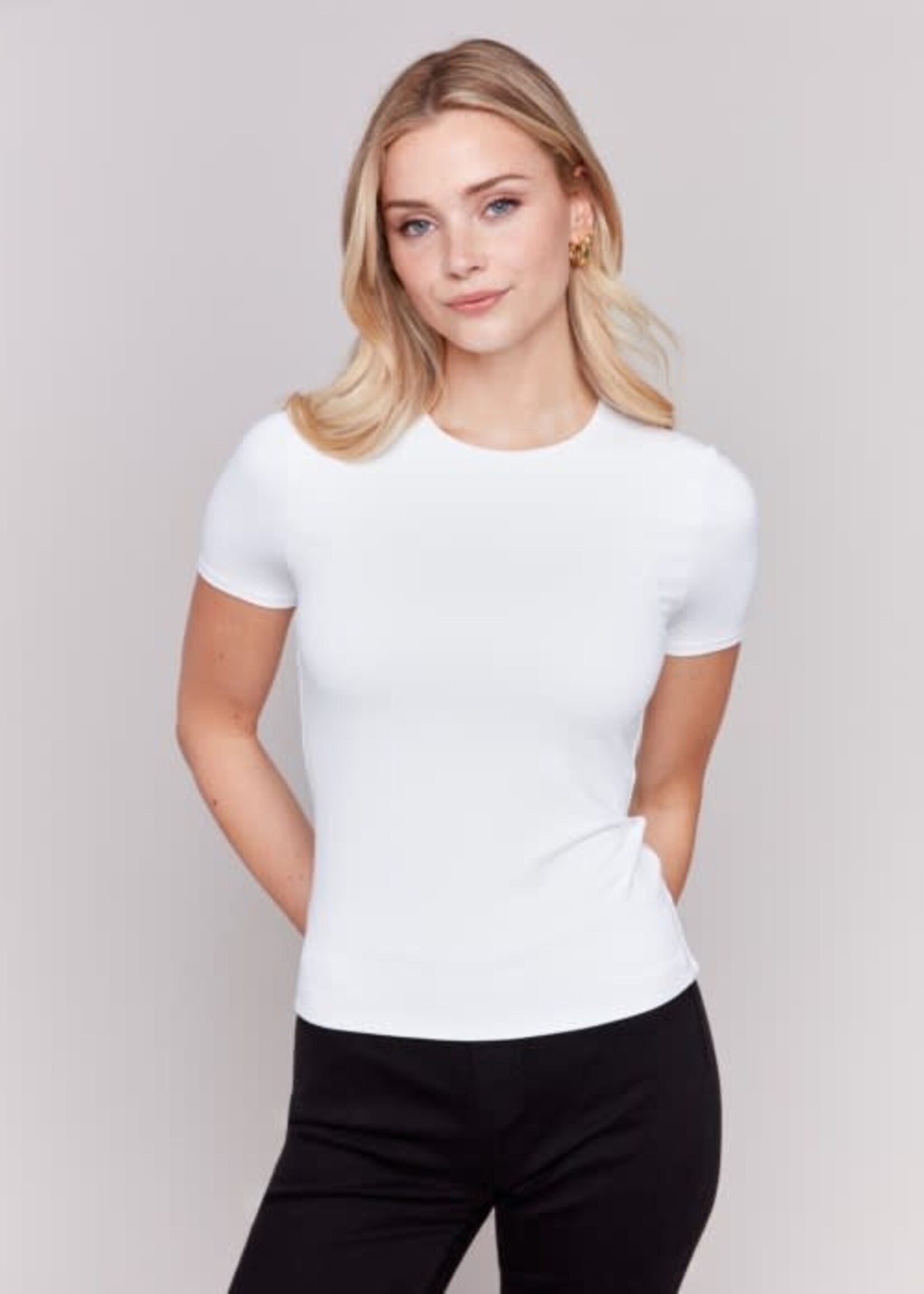 Charlie B Double Clothe Knit T-shirt