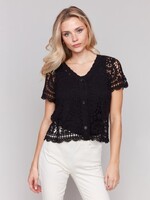 Charlie B Crochet Bolero Cardigan