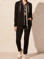 Tribal Mock Neck Scuba Cardi